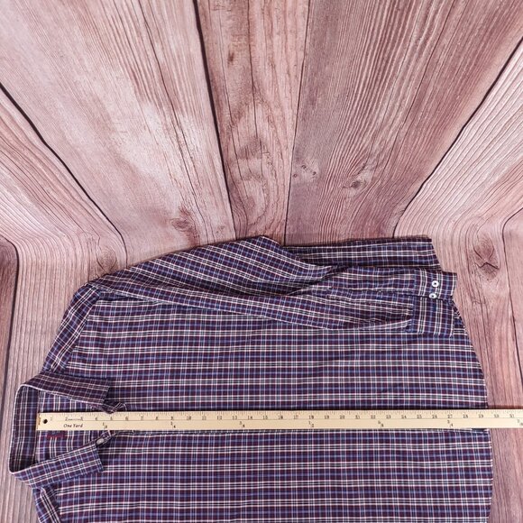 UNTUCKit Mens Size XL Millbrook Plaid Long Sleeve Button Up Performance Shirt - Picture 15 of 16